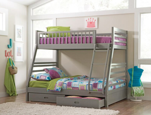 Twin/Full Bunk Bed with Under-Bed Storage