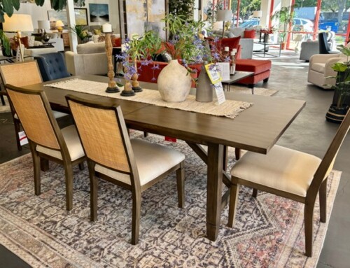 Large Dining Table with 4 Chairs and a Bench $1499