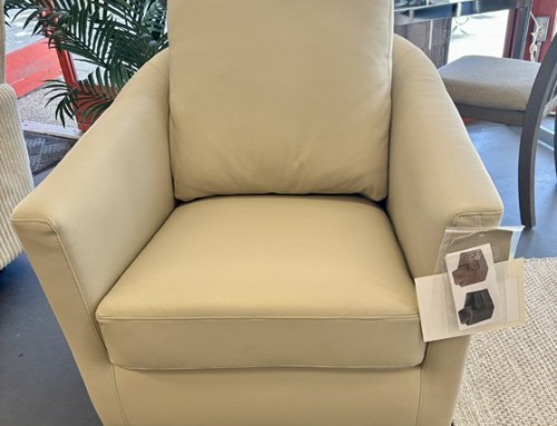 Leather Barrel Chair